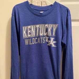 UK University of Kentucky Youth Graphic Blue Long Sleeves T-shirt
